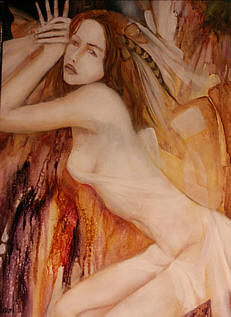 Artiste peintre peinture femme